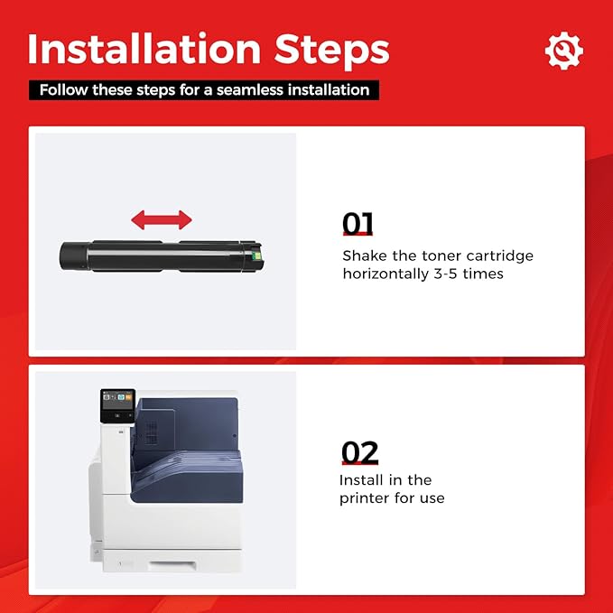 Phaser 7500 High Capacity Toner Cartridge Set 4-Pack Replacement for Xerox 106R01439 106R01436 106R01437 106R01438 Compatible with Xerox Phaser 7500 7500N 7500DN Printer Ink Black Cyan Magenta Yellow