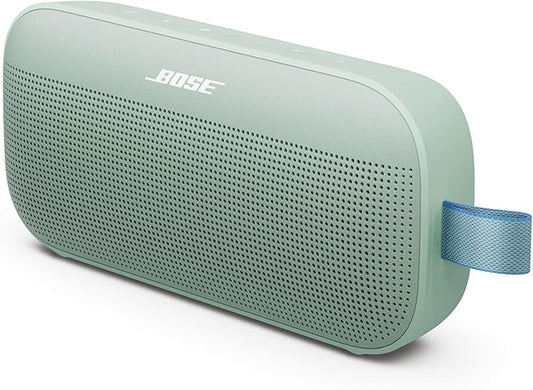 Bose SoundLink Flex Portable Bluetooth Speaker (2nd Gen), Portable Outdoor Speaker with Hi-Fi Audio, Up to 12 Hours Battery Life, Waterproof and Dustproof, Alpine Sage