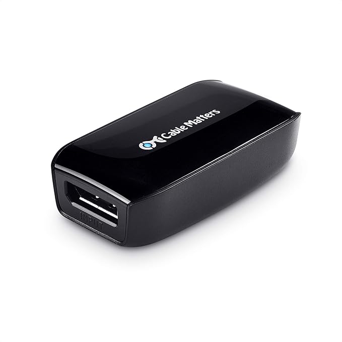 Cable Matters Active DisplayPort Repeater, Support 4K@240Hz up to 32ft, 4K@60Hz up to 80ft, (DP 1.4 Repeater, DisplayPort Signal Booster, DP Amplifier) for VR Headset, Gaming Monitor