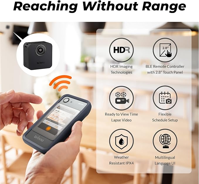 Brinno BCC200-BLE Time Lapse Camera Bundle : 1 X ARC100 + 2 X TLC200PRO-BLE