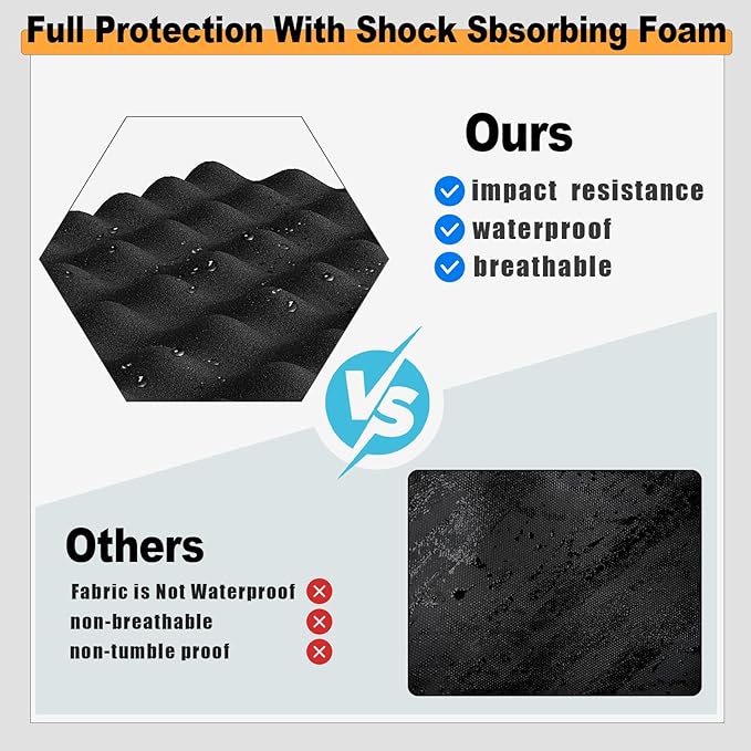 Starlink Mini Case, IP67 Waterproof Hard Case Precision Cut Foam For Starlink Mini, Kickstand, Pipe Adapter, Power Supply, Cables, Outdoor, Travel, Camping