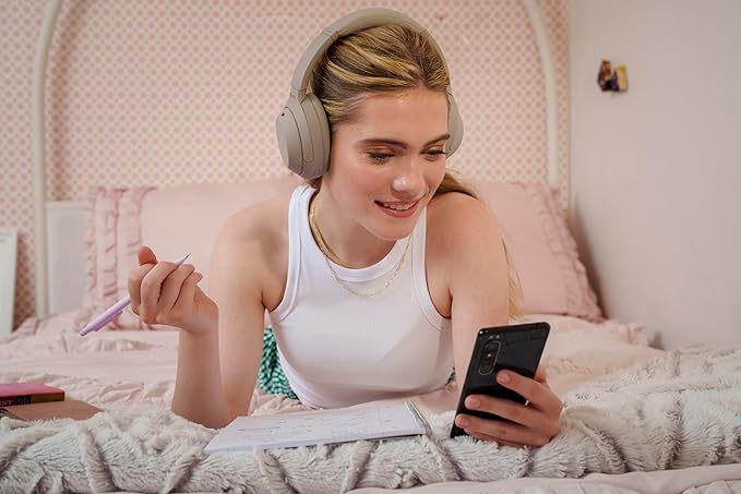 Sony WH-1000XM4 Wireless Premium Noise Canceling Overhead Headphones with Mic for Phone-Call and Alexa Voice Control, Silver WH1000XM4