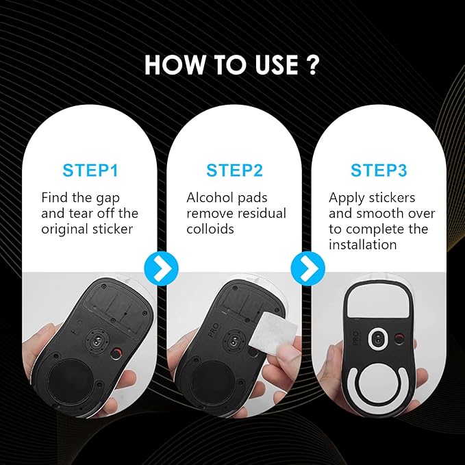 2 Pack G Pro X Superlight Wireless Gaming Mouse Feet Sliding Stickers, Wear-Resistant Mice Glass Skates Pad Compatible with Logitech Mouse Feet Replacement (Glide Mice Skates, White PTFE)