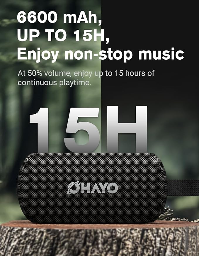 OHAYO 40W Wireless Portable Bluetooth Speaker with Lights, IPX7 Waterproof, Stereo Loud Sound, RGB Lights,TWS Pairing, AUX&TF-Card in, for Home/Party/Travel/Outdoor/Beach