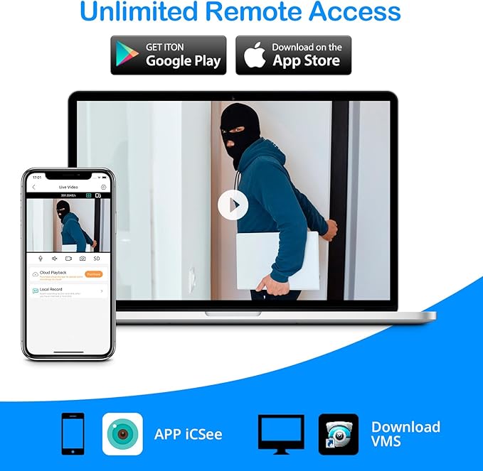 8 Channel 5MP H.265+ Security DVR Recorder with AI Human Detection, 8CH Hybrid 6-in-1 CCTV DVR for Surveillance Camera, Supports 8CH Analog and IP Cameras, Mobile APP & PC Remote(1TB Hard Drive)