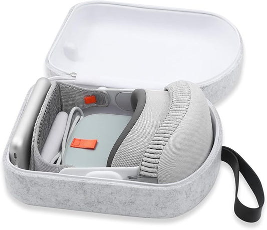 iofeiwak Rugged Armor Carrying Case for Vision Pro - Compact & Premium Hard Shell Travel Case - Beige