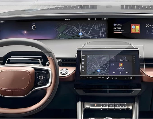 SXCY 3PCS for 2024 2025 2026 Lincoln Nautilus Screen Protector [Tempered Glass, GPS]+[Nano, Dash] for Lincoln Nautilus Accessories 2024 2025 2026 Nautilus Screen