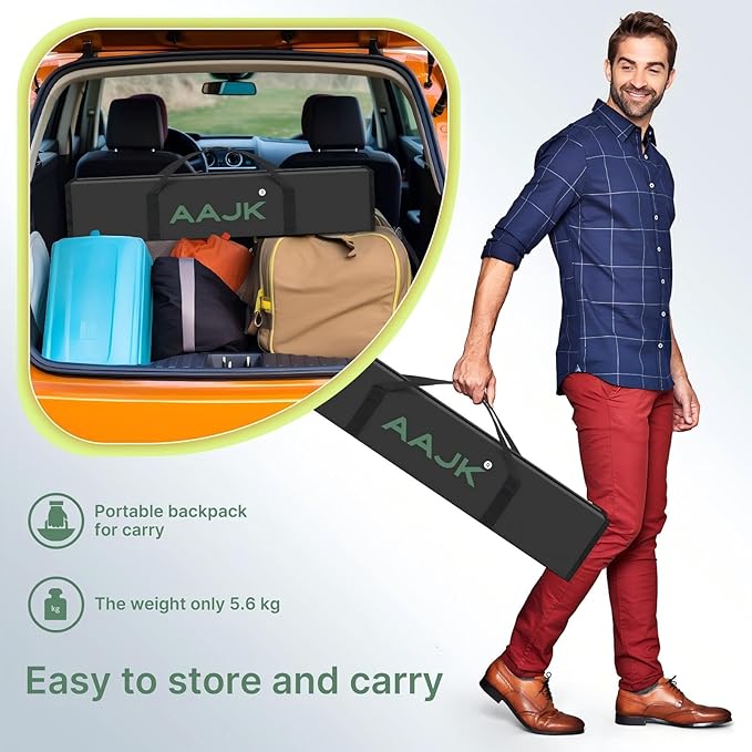 AAJK100-inch Portable Projector Screen with Stand – Elevate Your Outdoor Movie Nights with 4K HD Clarity and Lightweight Convenience