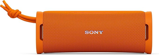 Sony ULT Field 1 Waterproof Portable Bluetooth Speaker, Enhanced Bass, 12h Battery, IP67 Rated Dustproof Shockproof Rustproof, Detachable Strap, SRSULT10D, Orange
