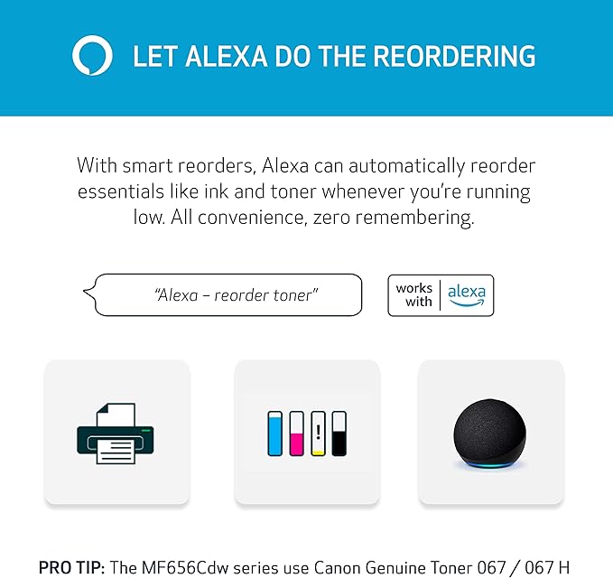Canon imageCLASS MF656Cdw - Wireless Duplex Color Laser Printer, All-in-One with Copier, Scanner, Fax, Auto Document Feeder, Mobile Ready, 3 Year Limited Warranty, 22 PPM, White