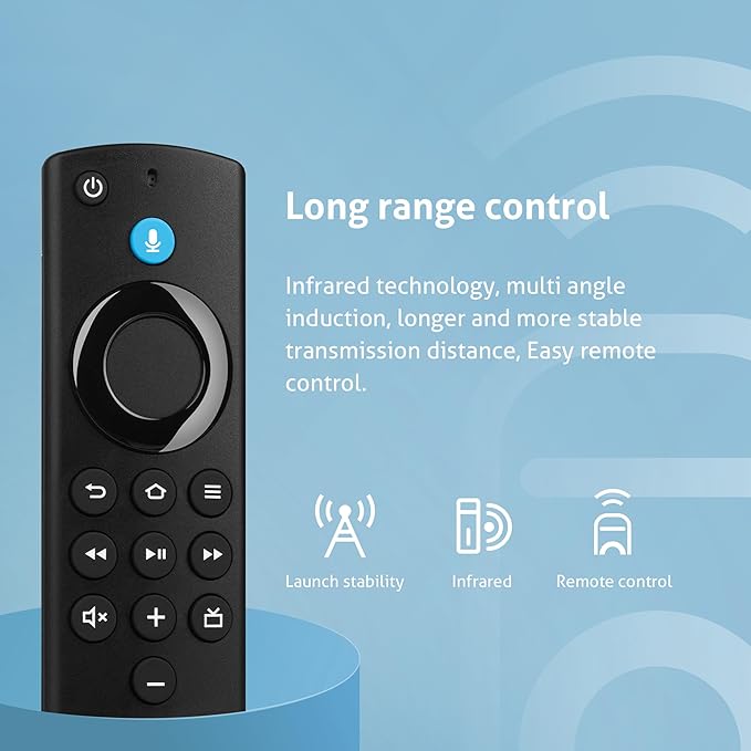 Voice Remote Control (3rd Gen) Fit for Fires-Smart TVs Stick/TV Cube/4K Max/4K/Stick Lite, Smart TV 3rd Gen and Compatible with Insignia-Toshiba-Pioneer-Smart-TVs