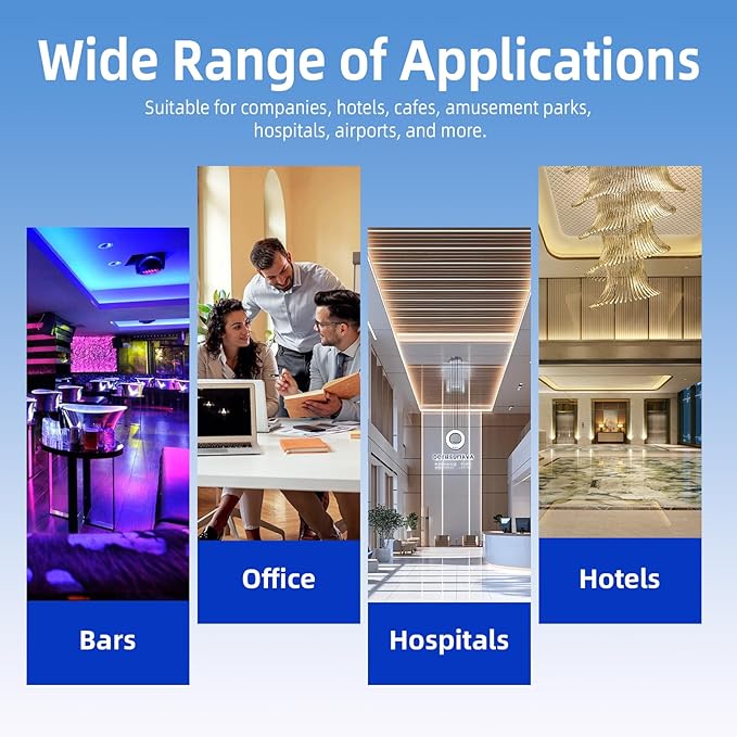 Wall Mounted Cell Phone Charging Station with 8-Port High-Speed Cables – Universal Dock for Apple, Type-C & Android Devices – Ideal for Airports, Hotels, Malls, Offices, Schools (Black)