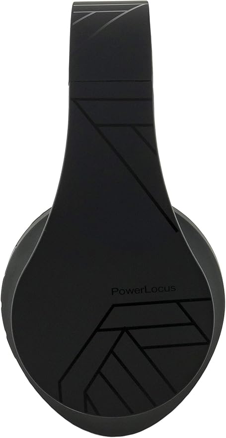 PowerLocus Bluetooth Over-Ear Headphones, Wireless Stereo Foldable Headphones Wireless and Wired Headsets with Built-in Mic, Micro SD/TF, FM for iPhone/Samsung/iPad/PC (Black)