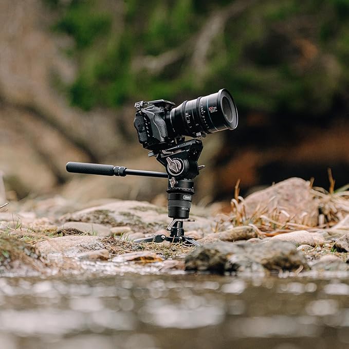 COMAN One-Click Lifting Carbon Fiber Monopod, 69‘’ Camera Monopod with Feet, Lightweight Travel Tripod with Quick Release Plate for Camera, DSLR, Camcorder, Max Load 22lbs/10kg (M1ProV5)