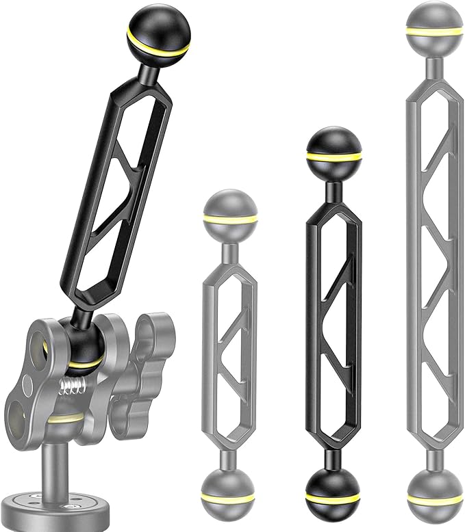 Sea frogs Ball Arm Ball to YS Mount Arm 6.0" Essential Diving Equipment Underwater Photography Gear Lighting System Aluminum Alloy Diving Equipment Accessory Lightweight Arms AM-22