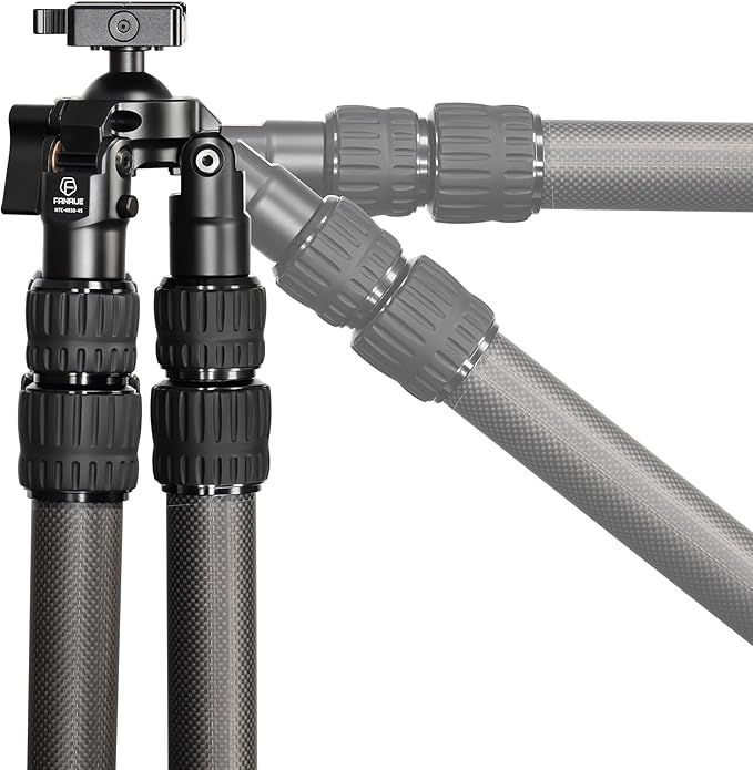 FANAUE Carbon Fiber Tripod for Hunting,360 Degree BallHead,with Arca Swiss Quick Release Plateand Hands-Free Operation for Hunting, Shooting, and Outdoors - HTC-4030-45