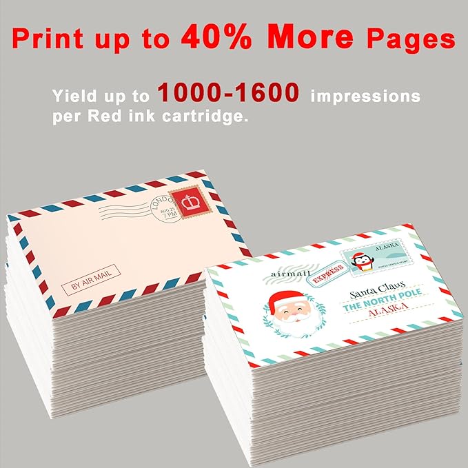 High-Capacity SL-870-1 XXL Fluorescent Red Ink Cartridges – 16ml 2 Pack, Compatible for SL870-1 (SL 870 1, SL8701) Replacement for PB N e w SendPro Mailstation (CSD1) Postage Machines, 2-Pack