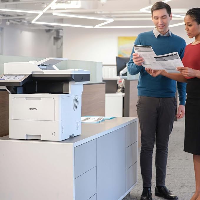 Brother MFC-L6810DW Enterprise Monochrome Laser All-in-One Printer, Large Paper Capacity, Wireless Networking, Advanced Security Features, and Duplex Print, Scan, and Copy, Works with Alexa