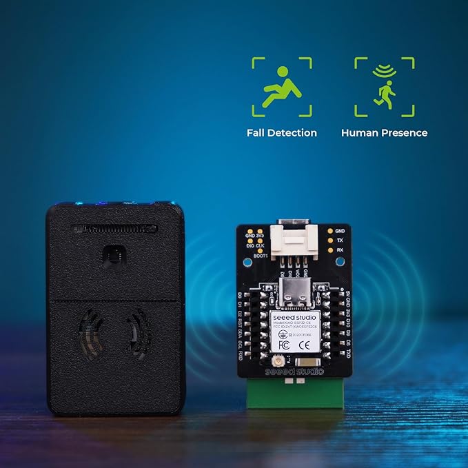XIAO MR60FDA2 60GHz mmWave Human Fall Detection Sensor Kit, ESP32C6, Wi-Fi, BLE, Home Assistant Compatible, 6m Range