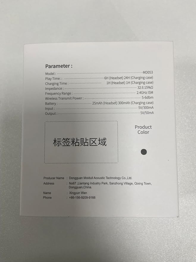 Wireless Earbuds, in Ear Headphones with 4 ENC Mics, Bluetooth 5.4 Ear Buds Hi-Fi Stereo, 36H Playtime Earphones with USB-C Charging Case, 3g Lightweight, IP7 Waterproof Headset for Work/Running