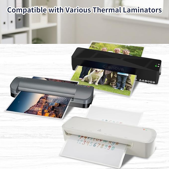 Thermal Laminating Pouches 200 Pack, 3 Mil, 9 x 11.5 Inch Laminating Sheets, Letter Size Lamination Sheet Paper for Thermal Laminators, Laminate Sheets for Office, School, and Home Use