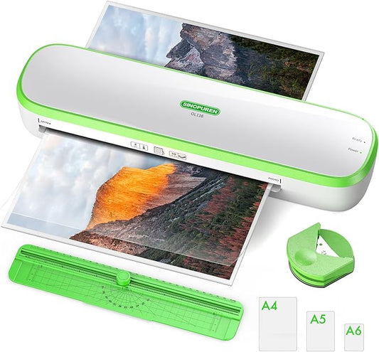 Laminator Machine, 9inch Silent Thermal Laminator with Complete Set for Home Office School