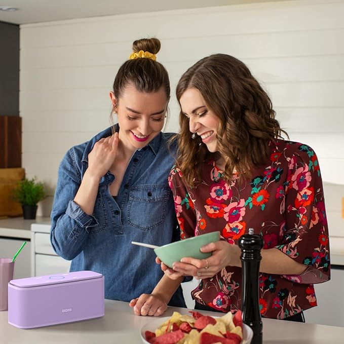 DOSS SoundBox Touch Wireless Bluetooth Speaker with 12W HD Sound and Bass, IPX5 Water-Resistant, 20H Playtime, Handsfree, Portable for Office, Home, Outdoor, Travel-Purple