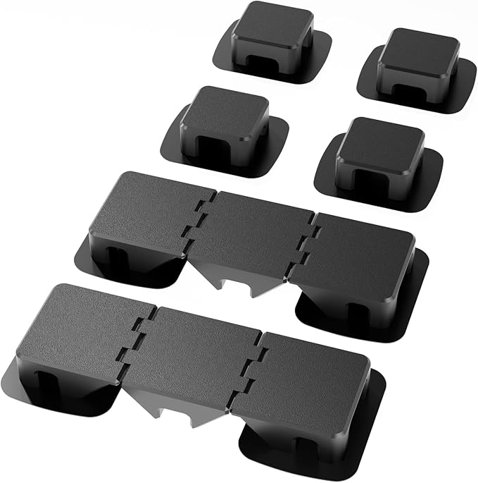 Foldable Magnetic Cable Holder, Multipurpose Cord Keeper, Cable Organizer Clip, Desktop Wire Management for Home & Office Supplies