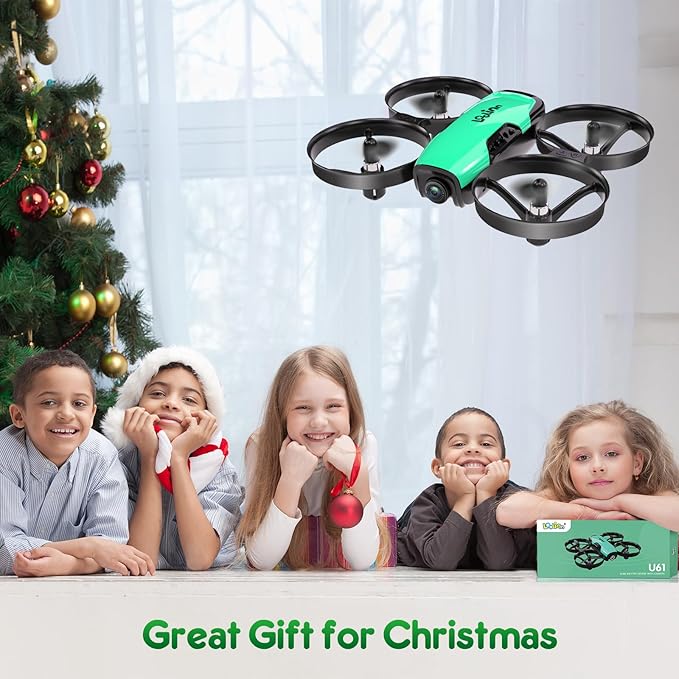 Loolinn | Drone for Kids Gift with Camera - Mini Drone, Remote Control Quadcopter Drone with 90° Adjustable Camera, Safe for Kids, Photos and Videos, Easy to Fly (Christmas Gift for Boys and Girls)