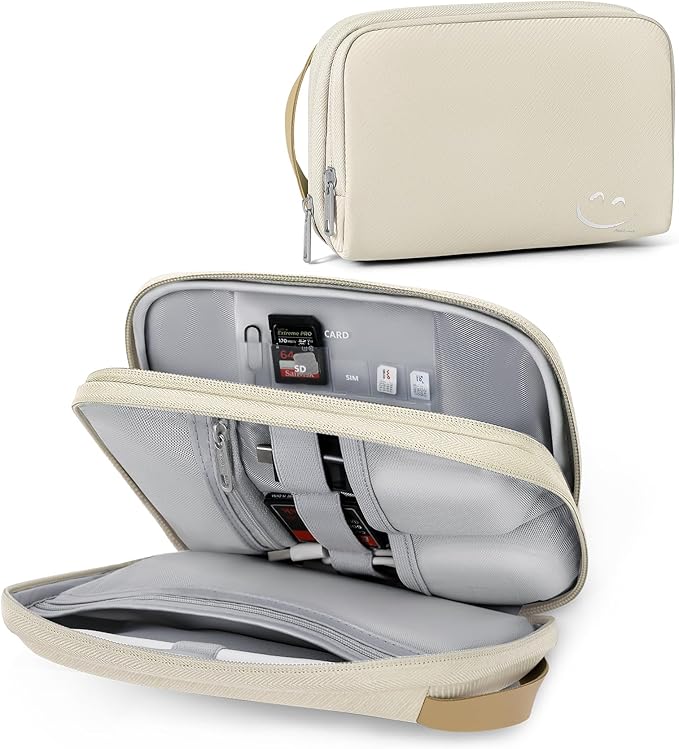 Travelkin Travel Cord Organizer, Electronic Organizer Travel Case, Cable Organizer Bag For Cords,Chargers Phone, Sd Card,Usbs