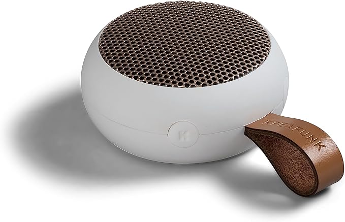 aGO2 Portable Bluetooth Speaker, White, Water Resistant (IPX5) and Durable, Up to 25 Hours of Wireless Play, Voice Assistant, Stereo Sound, Wireless Speaker for Indoor and Outdoor