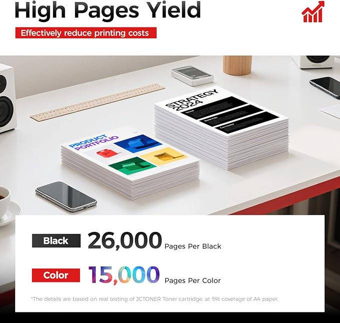 AltaLink C8030 C8035 C8045 Toner Cartridge Set 4-Pack Replacement for Xerox 006R01697 006R01698 006R01699 006R01700 Compatible for Xerox C8030 C8035 C8045 C8055 C8070 Printer Black Cyan Magenta Yellow