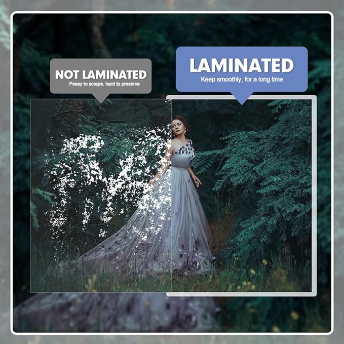 Laminating Sheets, PANDRI 300 Pack Thermal Laminator Pouches Holds 8.5 x 11 Inch, 5 Mil Clear Laminator Paper 9 x 11.5 Inch, Letter Size