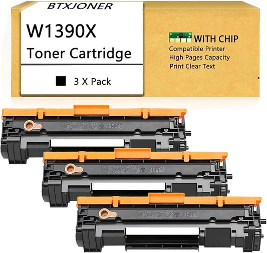 Compatible for HP 139X W1390X 139A W1390A High Capacity Toner Cartridge Replacement with Laser Pro 3002dw 3002dwe Pro MFP 3102fdw 3102fdwe Printer, 4000 Pages,Black-3 Pack