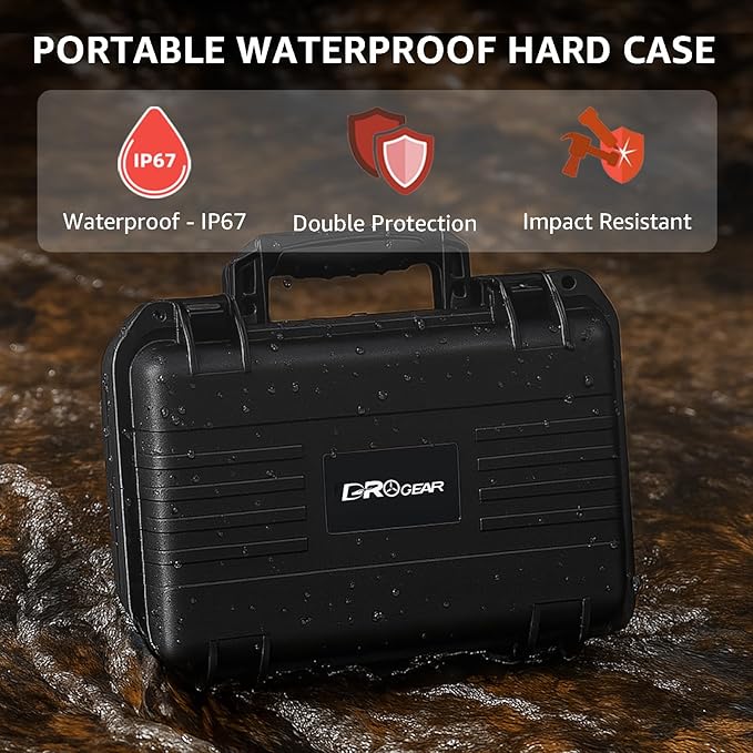 Travel Hard Case for DJI Flip, Fly More Combo | Holds Up to 7 Batteries, Fits Drone, DJI RC 2 / RC-N2 Remote Controller, Charging Hub & Accessories | IP67 Waterproof, Shockproof, Dustproof