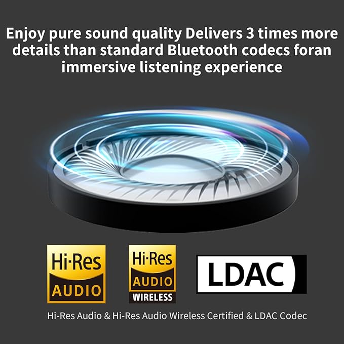 Edifier W820NB Plus Over-Ear Active Noise Cancelling Headphones, Clear Calls with Deep Noise Reduction,Bluetooth Headphones with LDAC for Hi Res Wireless Audio Comfortable Fit,Bluetooth 5.2, Blue