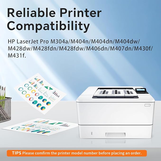 58X CF258X Black High-Yield Toner Cartridge 2 Pack (with Chip) Works with HP Pro MFP M428dw M428fdw M428fdn M428, Pro M404n M404dn M404dw M404, Enterprise MFP M430f M406dn Series Printer | 58 58X 58A