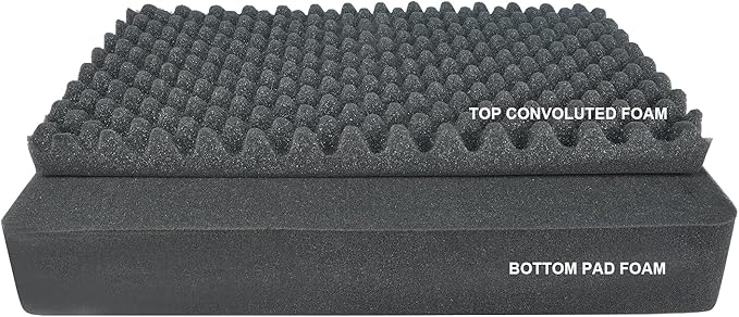 MEIJIA Portable Waterproof Protective Case,Hard Camera Case,Customized Fit Foam Inserted, Elegant Black,Fit for Camera, Equipments, Lens,Drones(Black)