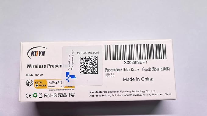 Presentation Clicker Remote, Type C&USB Wireless Presenter, PowerPoint Clicker, Slide Advancer Control for Mac︱ Windows︱ Laptop, Support PPT︱Keynote︱Google Slides