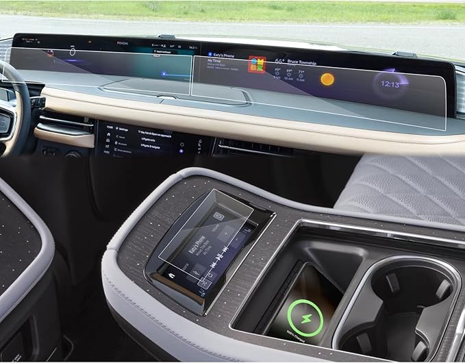 SXCY 6PCS for 2025 Lincoln Navigator Screen Protector [Nano, Front Display Apart+Rear AC] for 2025 Lincoln Navigator Accessories 2025 Navigator Display Climate Control Screen