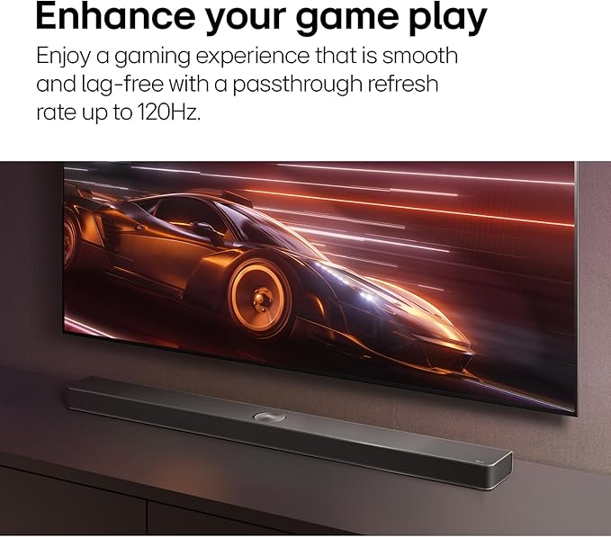 LG S80TR 5.1.3 ch. OLED evo TV Matching Home Theater Soundbar with Rear Surround Speakers and Wireless Subwoofer, Wow Orchestra, Dolby Atmos, WOWCAST Built-in (2024 Model)