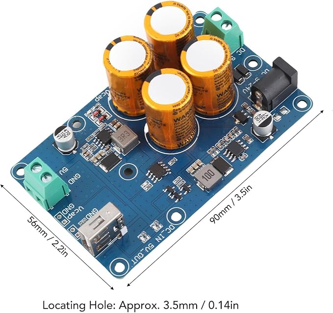 Super Capacitor UPS 5V3A Output, Compact Design with Power Indicator for RPI Uninterruptible Power Supply (4S)