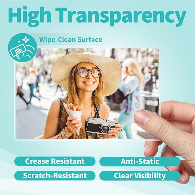 Binditek 100 Pack Thermal Laminating Pouches, 5mil Laminating Sheets, 2.5 x 4.25 Inches, ID Badge Without Clip, Ultra Clear, HeatSeal, Glossy, School Office Supplies