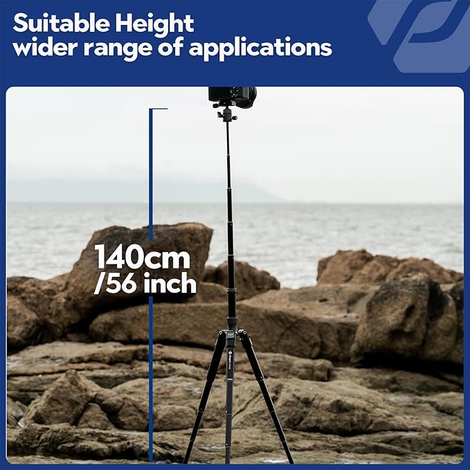 Fotopro Mini Tripod with Ball Head Phone Mount Detachable Selfie Stick Folded only 8.6" Max Load up to 6.6 lbs FY-810 Grey