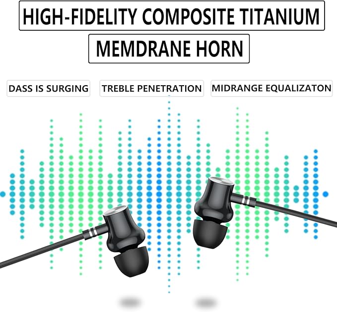 Wireless Earbuds Neckband，V5.2 with Microphone, 35 Hours Playtime, in-Ear Neckband Bluetooth Earbuds，IPX7 sweatproof deep bass is Used for Music Phone Sports. (Black)