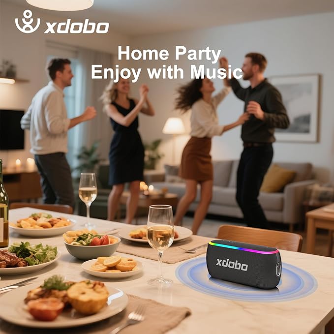 X8 III Portable Bluetooth Speaker Small Bluetooth Speaker Waterproof: IPX7 Computer Speakers Wireless with RGB Lights for Home/Outdoor/Party/Beach/Birthday Gift