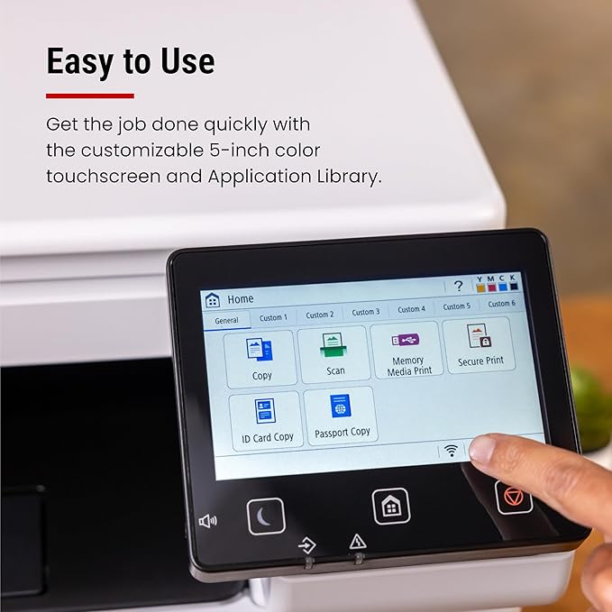 Canon Color imageCLASS MF665Cdw - Wireless Duplex Laser Printer, All-in-One with Copier, Scanner, Fax, Auto Document Feeder, 3 Year Limited Warranty, 22 PPM