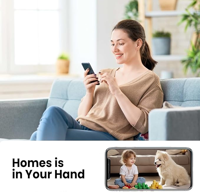 Upgraded Spy Camera WiFi Hidden Camera,4K HD Home Security Camera,100 Days Standby Battery Life,AI Motion Detection Alerts, Clear Night Vision,Real Time Record Surveillance Camera