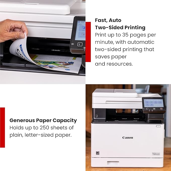 Canon Color imageCLASS MF751Cdw II - Wireless Duplex Laser Printer, Multifunction with Copier, Scanner, Automatic Document Feeder, 3 Year Limited Warranty, 35 PPM
