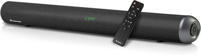 Wohome Soundbar for TV - 28-Inch Sound Bar with HDMI-ARC, Bluetooth, LED Display, Optical, USB, and AUX Inputs - 80W, 4 Speakers, Surround Sound Home Theater System